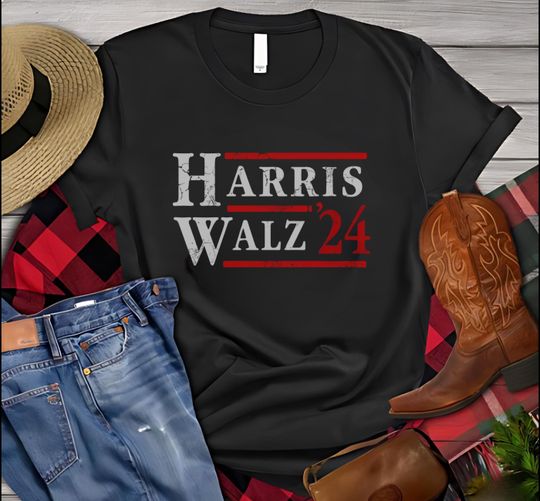 Discover Kamala Harris Tim Walz 2024 Election Democrat T-Shirt