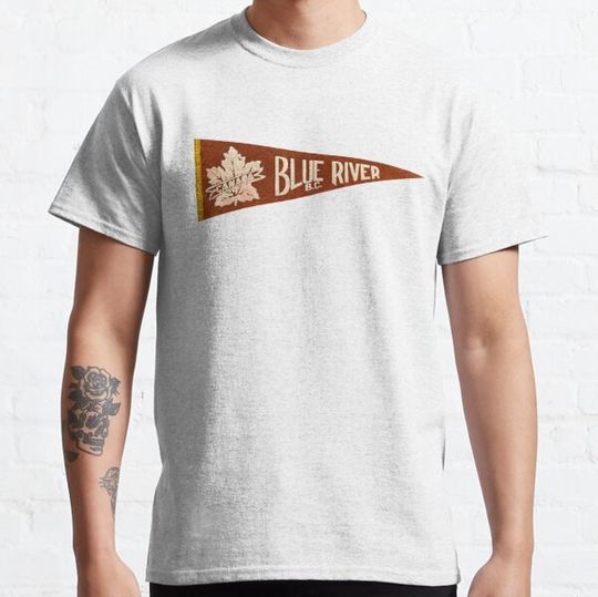 Discover Vintage Travel Pennant Souvenir from Blue River BC