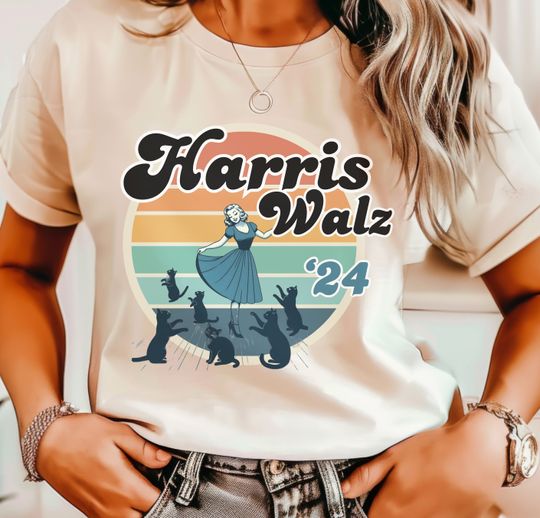 Discover Childless Cat Ladies for Kamala Harris Tee