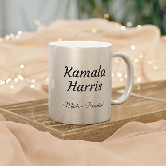 Discover Kamala Harris Madam President Metallic Mug