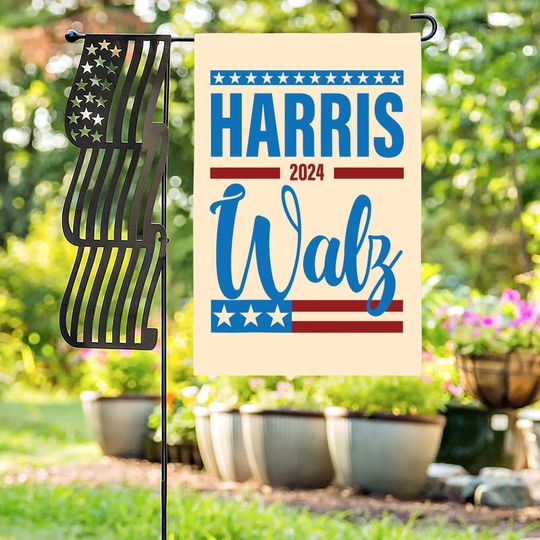 Discover Harris Walz 2024 Garden Flag - Support Kamala Harris