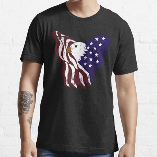 Discover American Bald Eagle Distressed Look