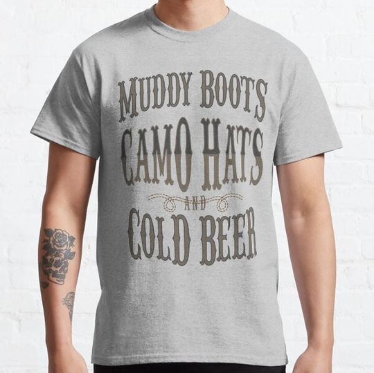 Discover Muddy Boots Camo Hats Cold Beer Country Music