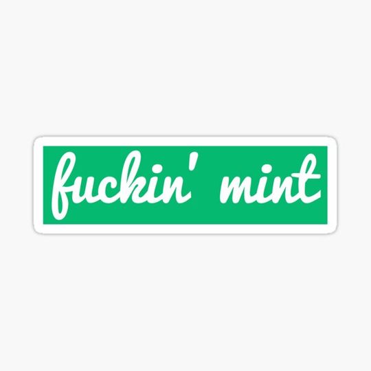 Discover fuckin' mint sticker