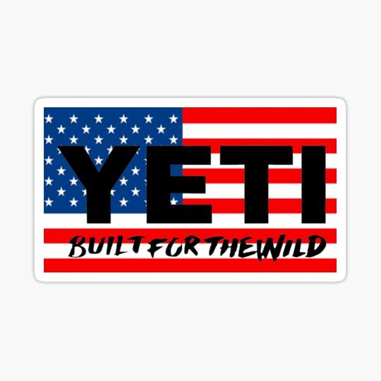Discover American flag yeti sticker