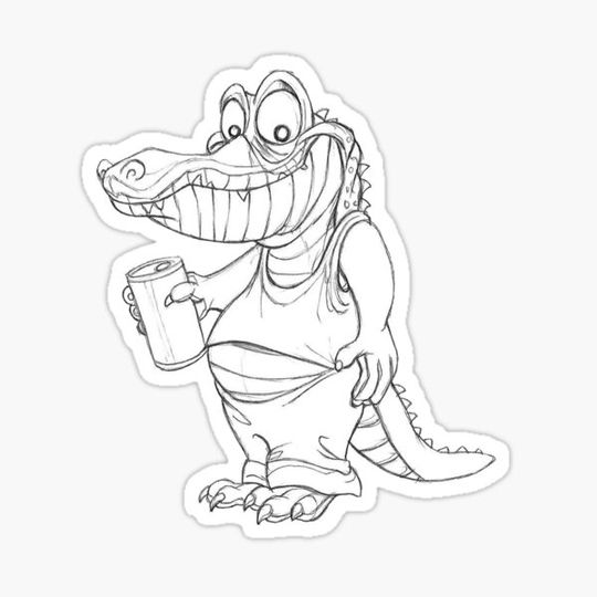 Discover Gator Sketch