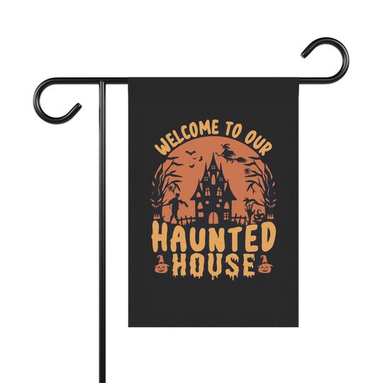 Discover Welcome to Our Haunted House- Halloween Garden & House Banner
