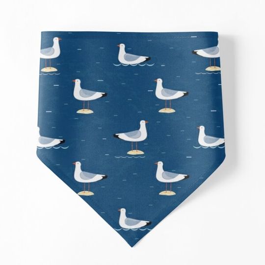 Discover Seagulls pattern blue