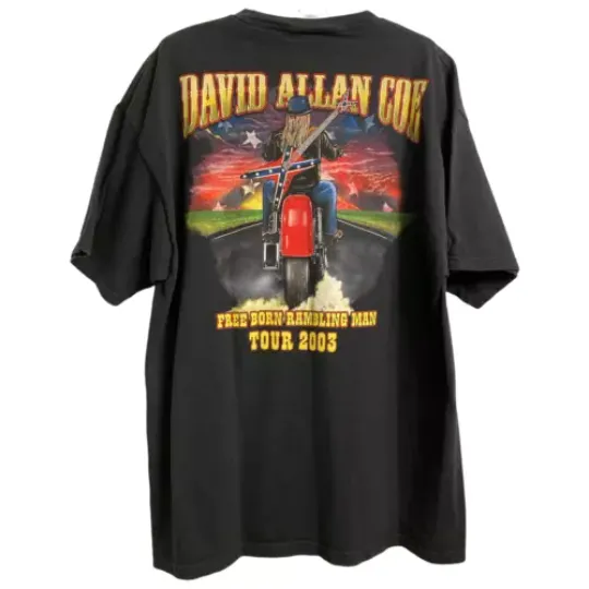 Discover Vintage, David Allan Coe - 2003 Tour T-Shirt