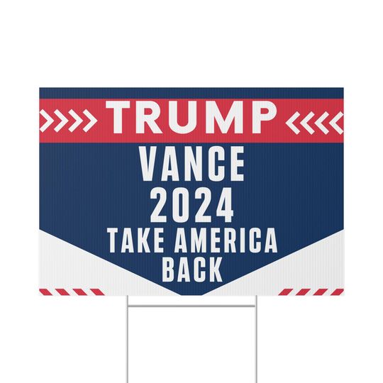 Discover Trump Vance Take America Back 2024 included H stake Trump