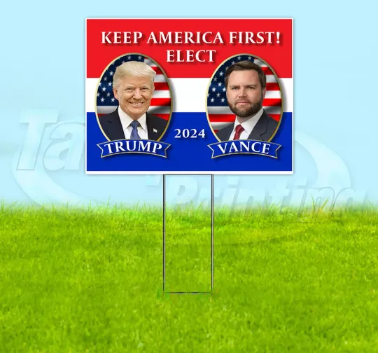 Discover TRUMP VANCE 2024 MAGA FJB  Yard Sign Snipe Election