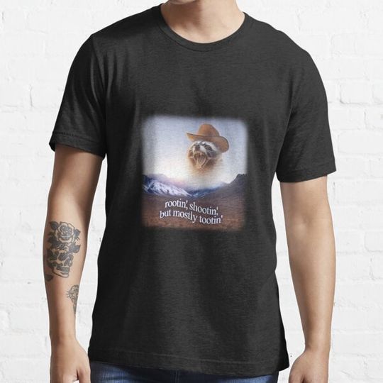 Discover Rootin Shootin But Mostly Tootin Cowboy Raccoon Word Art