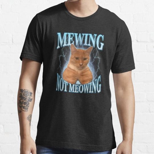 Discover Funny Cat Meme Mewing LooksMax Meowing cat Trend