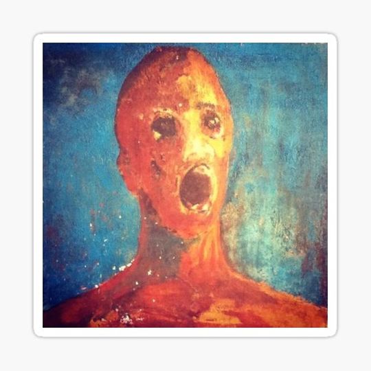 Discover The Anguished man cursed painting
