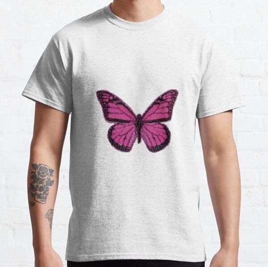 Discover pink sparkle butterfly