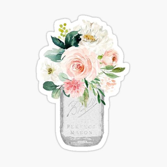 Discover Floral Mason Jar