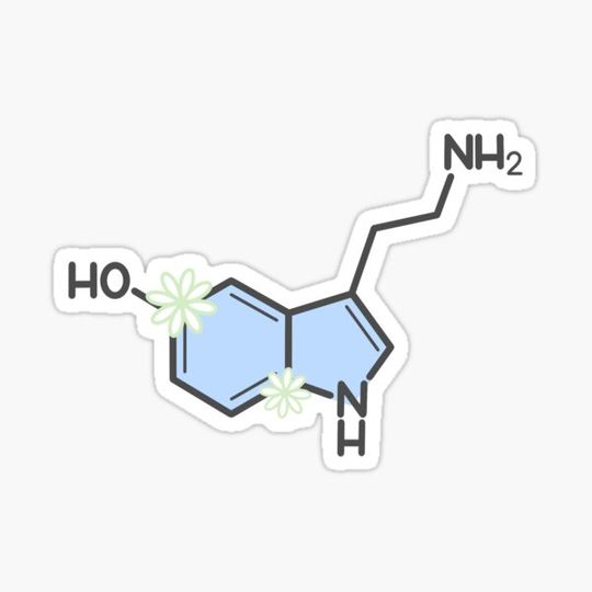 Discover serotonin - blue