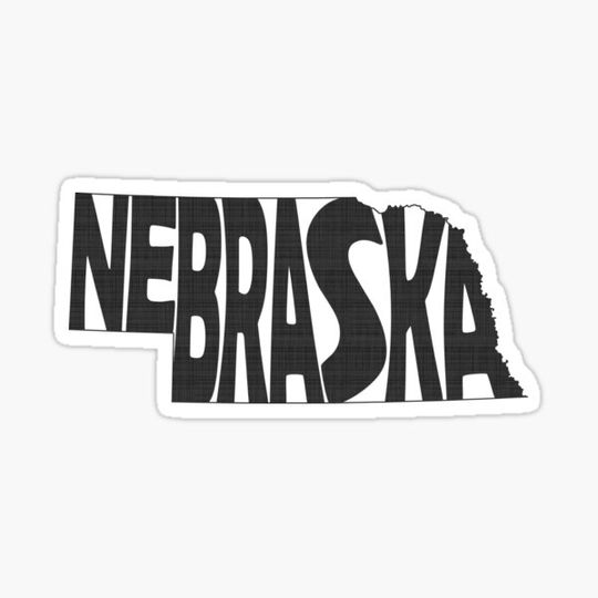 Discover Nebraska State Word Art