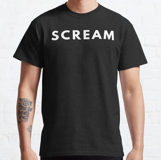 Discover Scream. Minimalistic Halloween Design. Simple Halloween Costume Idea