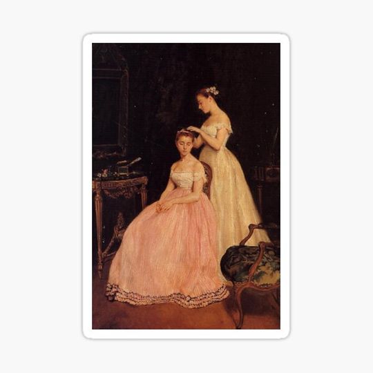 Discover The Toilet, painting by Eva Gonzales
