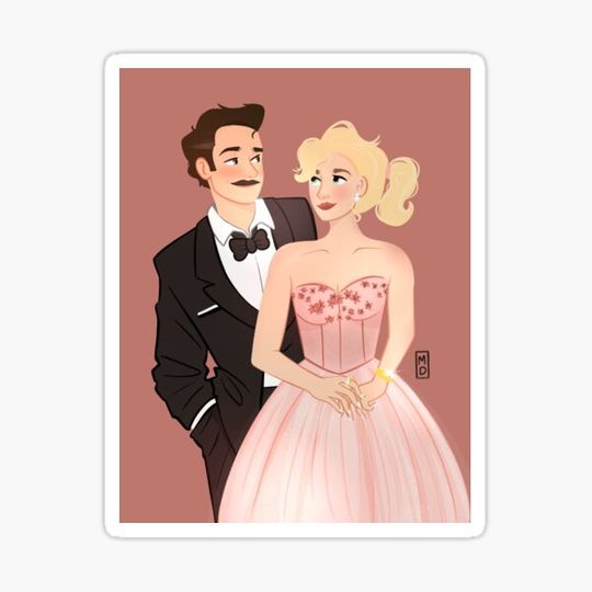Discover Copy of Mustache Man & Tall English Woman