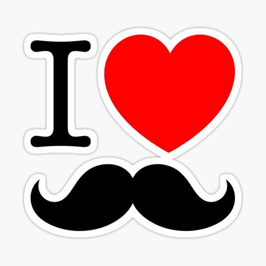 Discover Incredible mustache. Typography. I love mustache