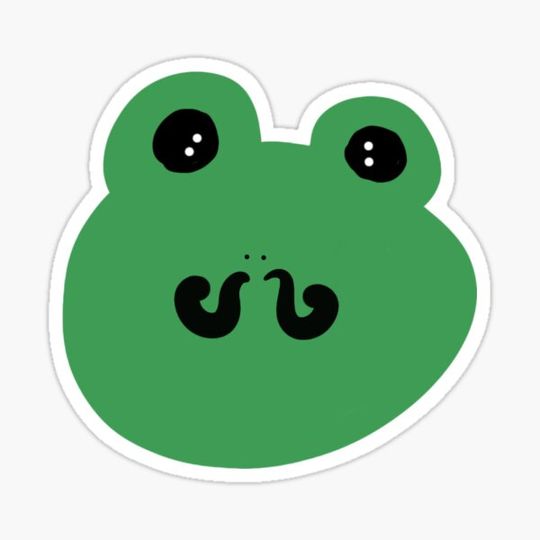 Discover Frog with mustache