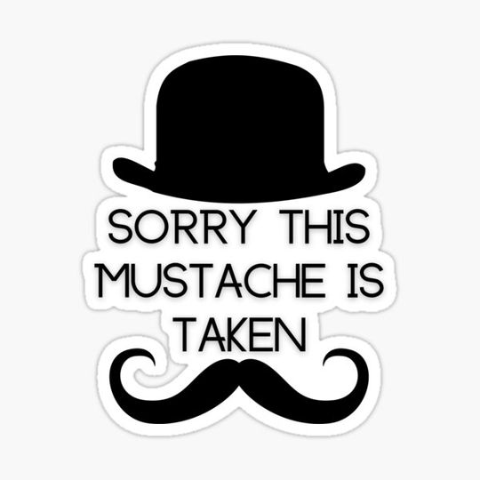 Discover Sorry this mustache is taken