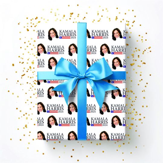 Discover Kamala Harris Wrapping Paper Gift Wrap