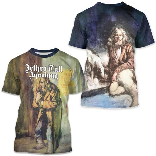 Discover Jethro Tull Rock Band Aqualung T-Shirt 3D, Music Lovers