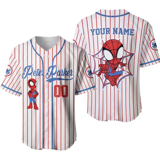 Discover Custom Spidey and His Amazing Friends Baseball Jersey