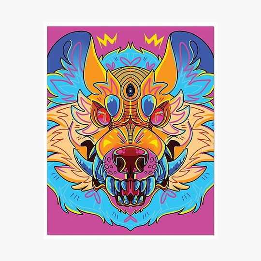 Discover Neon Party Wolf