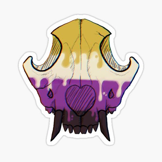 Discover Non-Binary Wolf Skull