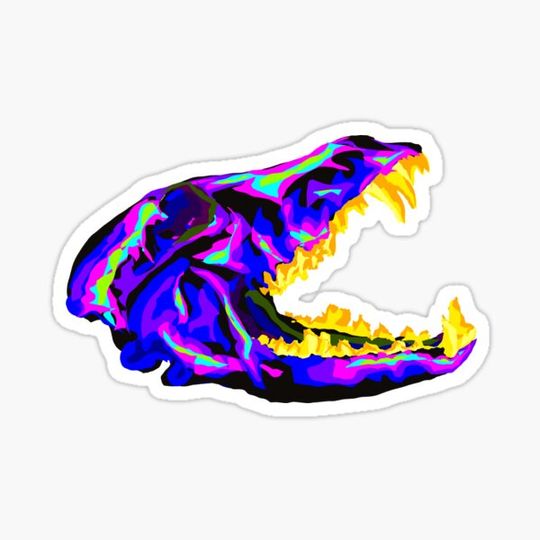 Discover Neon canine skull