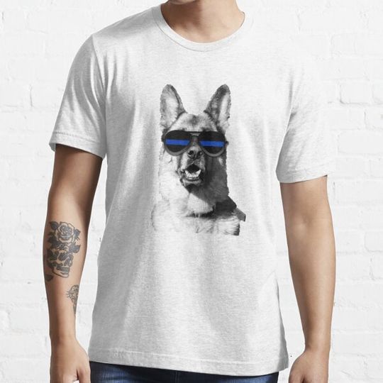 Discover German Shepherd Police K9 Unit Thin Blue Line