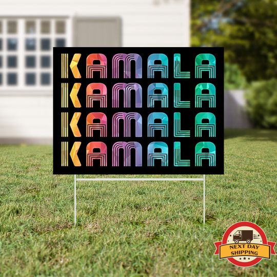 Discover Kamala Harris Political Lawn Sign - Supporter Decoration