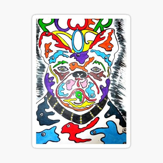 Discover Popdog Art Boston Terrier: colorful canine illustration!