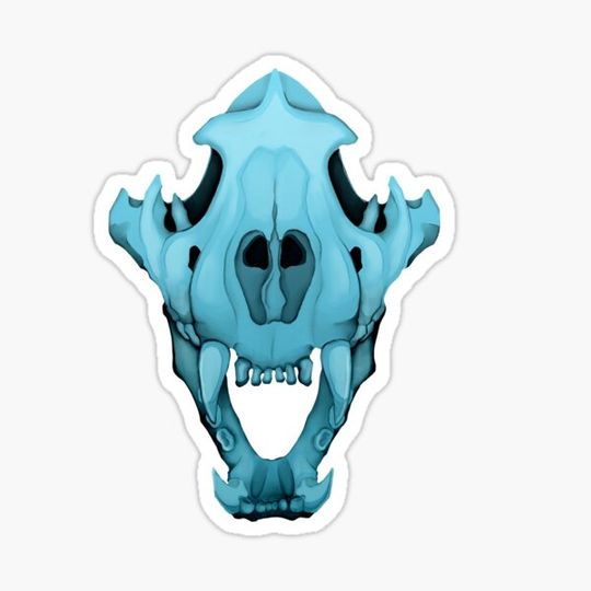 Discover Blue Wolf Skull