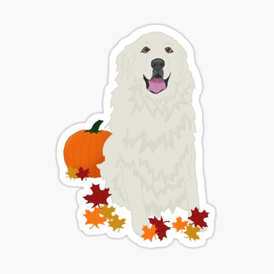 Discover Autumn Great Pyrenees Pattern