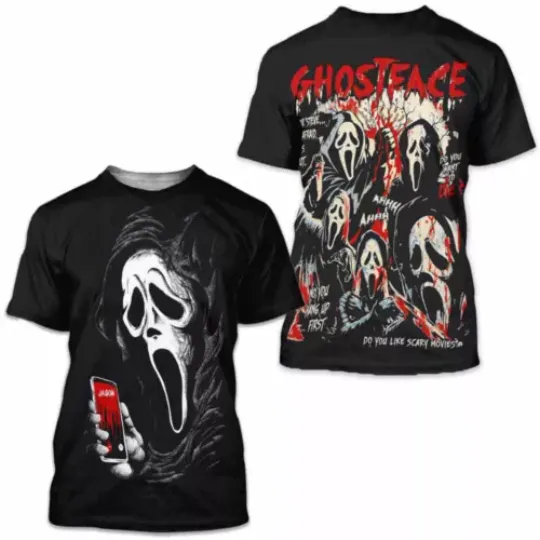 Discover Scream Ghost Face Horror Killer Do You Scary Movie Halloween Tshirt