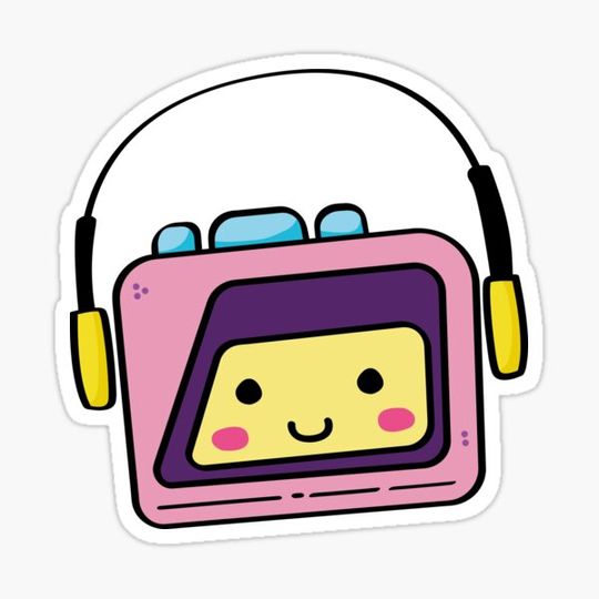 Discover Cute walkman illustration