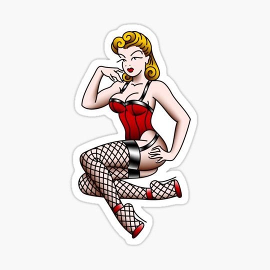 Discover Salty-Dog American Traditional Salty-Dog Victory Rolls Pin-up