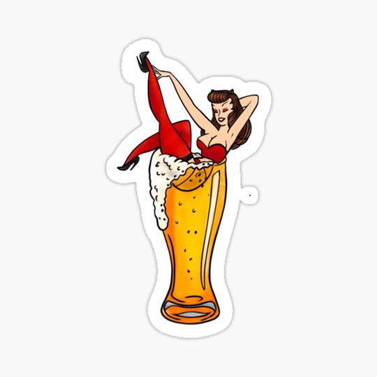 Discover Devil Pin-up beer girl