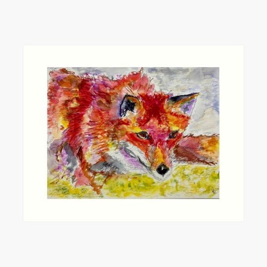 Discover Crouching red fox
