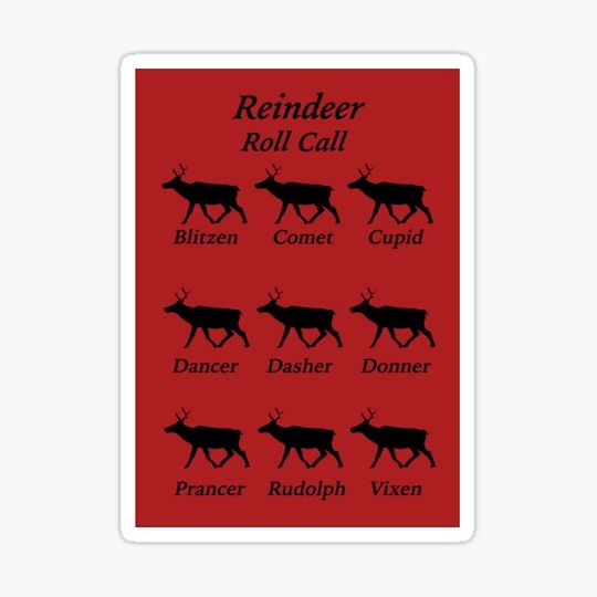 Discover Reindeer Roll Call (Red)