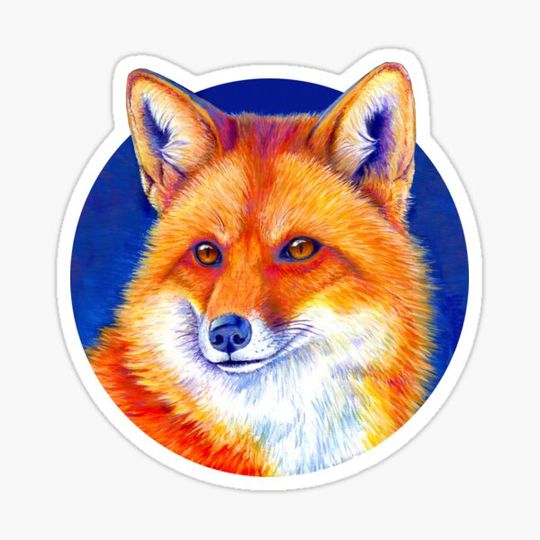 Discover Vibrant Flame - Colorful Red Fox