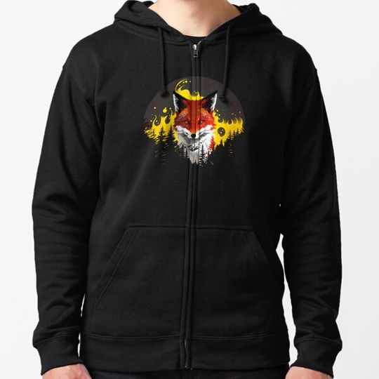 Discover Wilfdfire Red Fox Norse Design