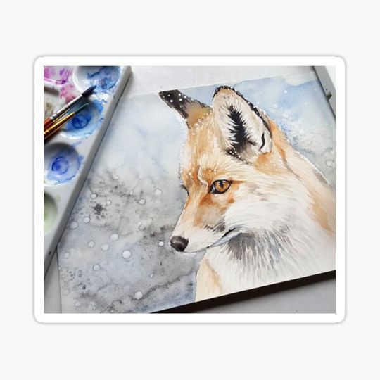 Discover Cute Fox Painting Art