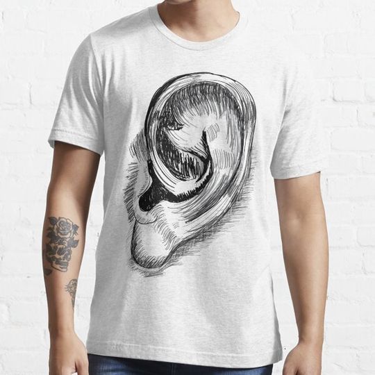 Discover Ear sketch art  T-Shirt