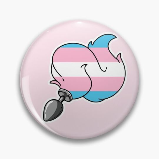 Discover Transgender Pride Furry Plug Pin Button